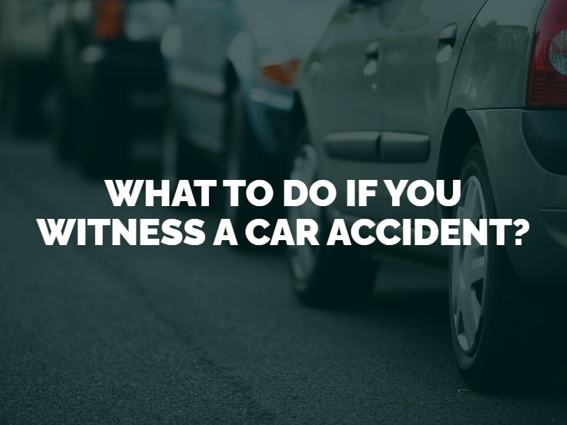 what to do if you witness a car accident in seattle