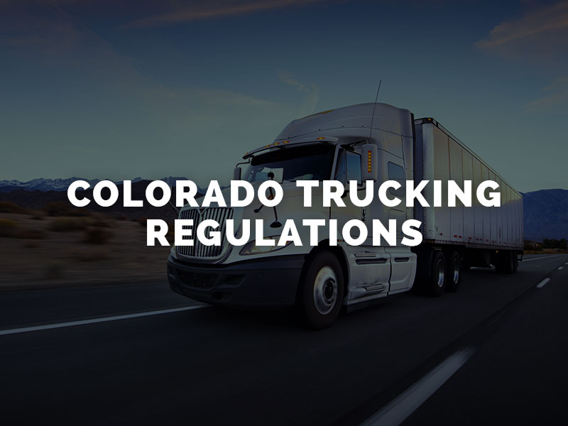 Semi truck driving on Colorado freeway