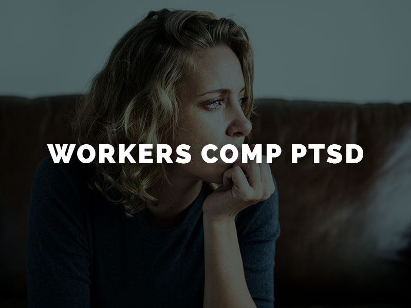 Female worker on couch suffering from PTSD