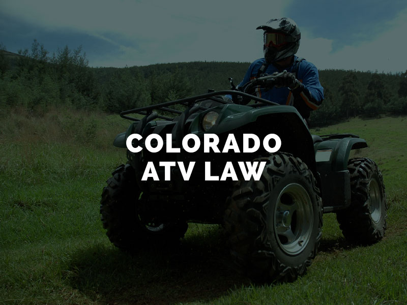Man riding ATV in Denver, Colorado