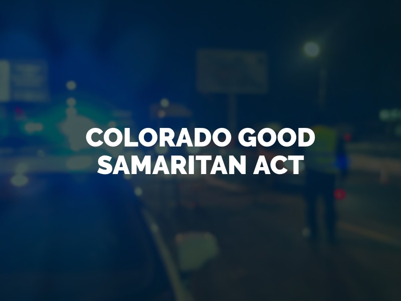 Police car responding to Good Samaritan call