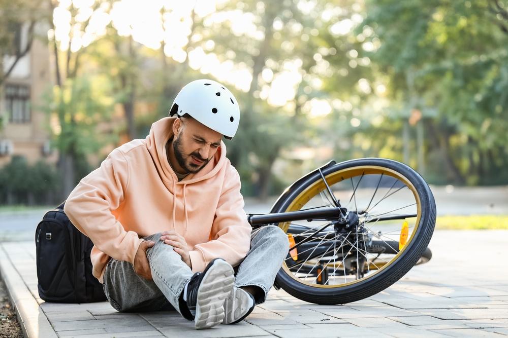 bicycle accident caused by construction zones