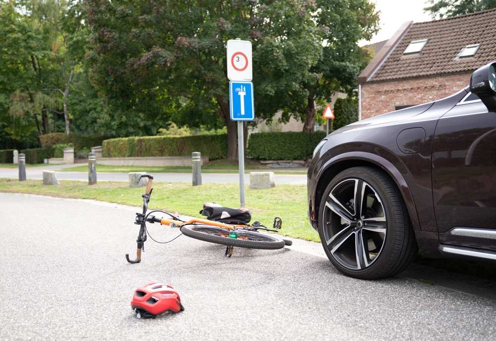 car vs bicycle accident